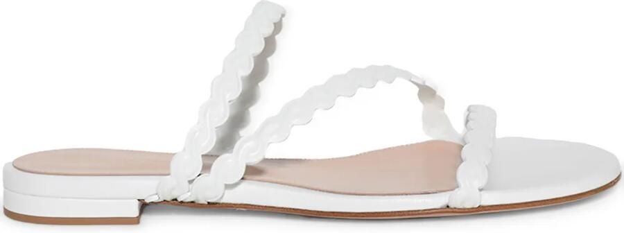 Gianvito Rossi Leren muiltjes Wit