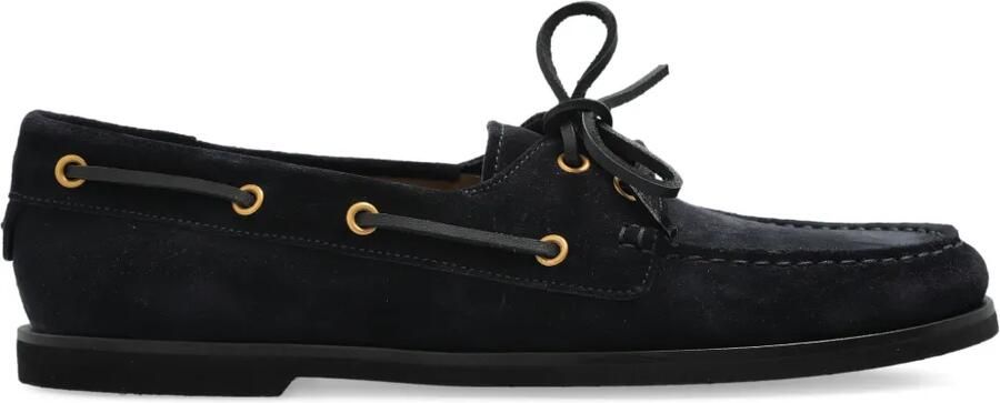 Gianvito Rossi Leren Oxford schoenen Blauw