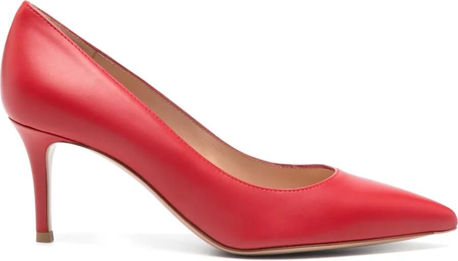 Gianvito Rossi Leren pumps Rood