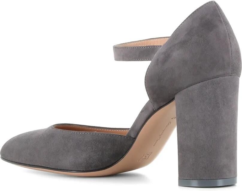 Gianvito Rossi Lisa D'Orsay suède pumps Grijs - Foto 2
