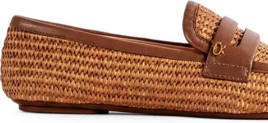 Gianvito Rossi Marbella geweven loafers Bruin - Foto 2