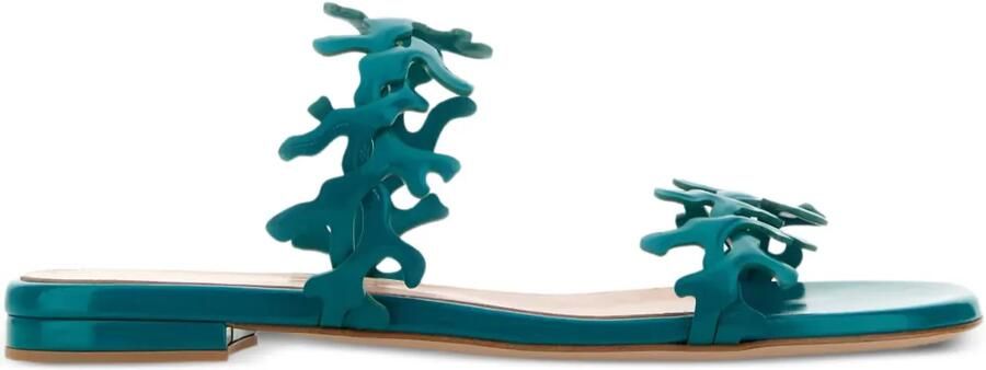 Gianvito Rossi Ocean leren sandalen Groen
