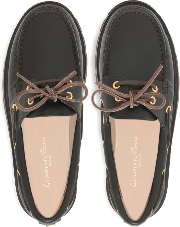 Gianvito Rossi Olone loafers met veters Bruin - Foto 2