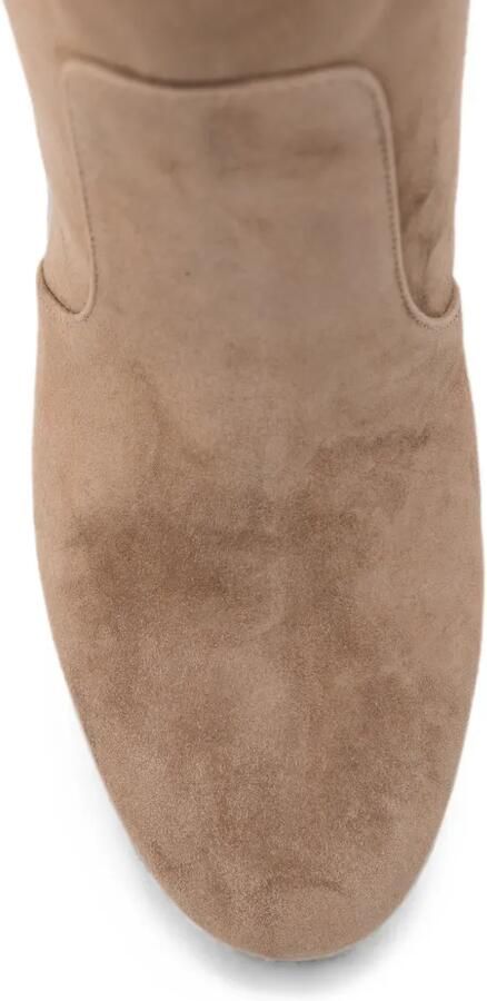 Gianvito Rossi Overknee laarzen met blokhak Beige - Foto 3