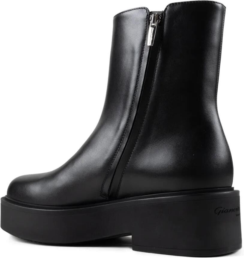 Gianvito Rossi platform leather ankle boots Zwart - Foto 2