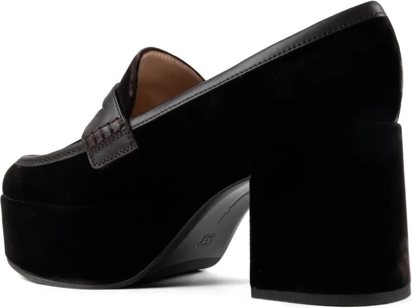 Gianvito Rossi platform velvet pumps Bruin - Foto 2