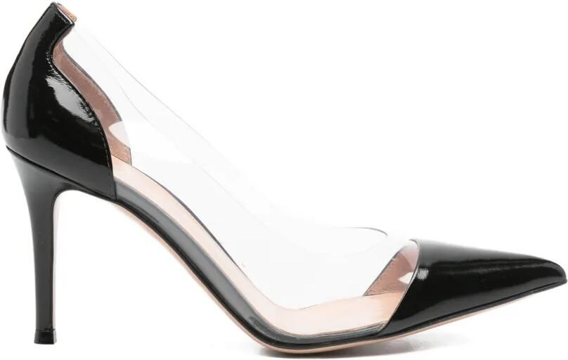 Gianvito Rossi Plexi pumps met puntige neus Zwart