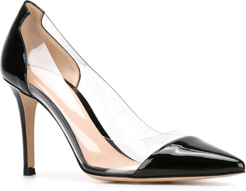 Gianvito Rossi 'Plexi' pumps Zwart - Foto 3