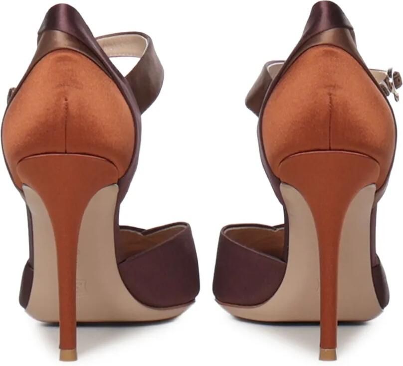 Gianvito Rossi Pumps met hak puntige neus en gesp Bruin - Foto 2