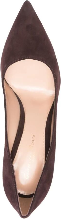 Gianvito Rossi Pumps met puntige neus Bruin - Foto 4