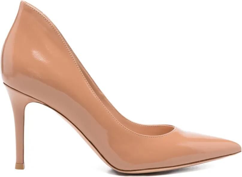 Gianvito Rossi Pumps met puntige neus Bruin