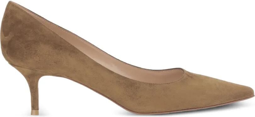 Gianvito Rossi Pumps met puntige neus Bruin