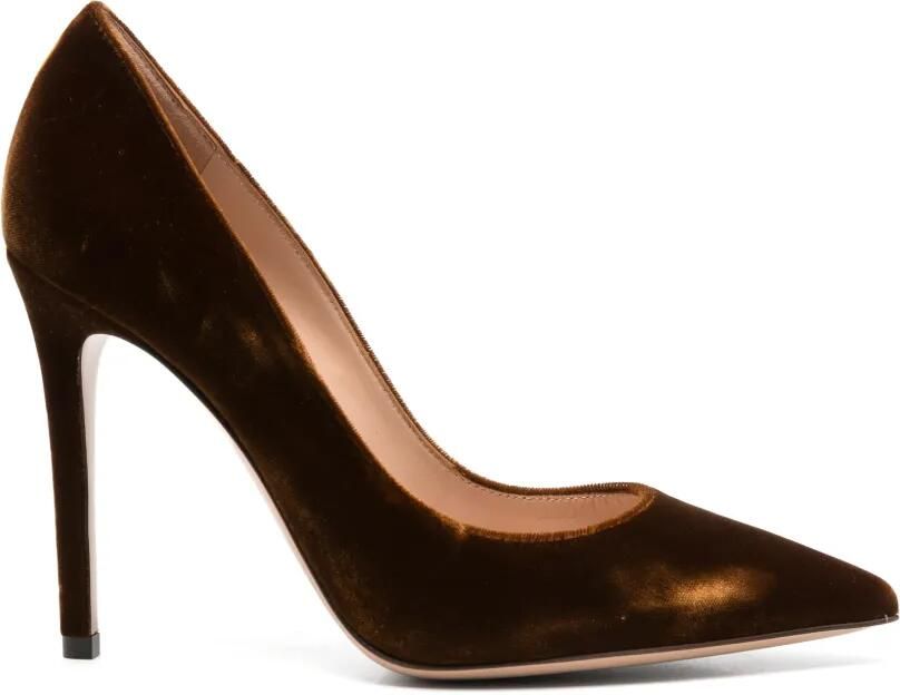 Gianvito Rossi Pumps met puntige neus Bruin