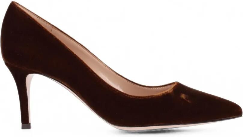Gianvito Rossi Pumps met puntige neus Bruin