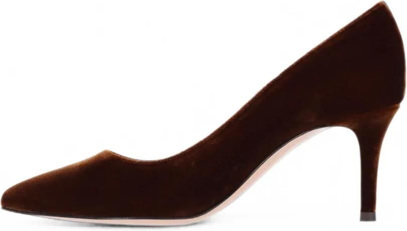 Gianvito Rossi Pumps met puntige neus Bruin - Foto 4