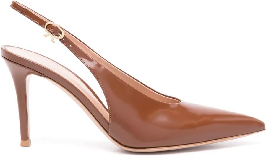 Gianvito Rossi Robbie 85 mm slingback pumps Bruin