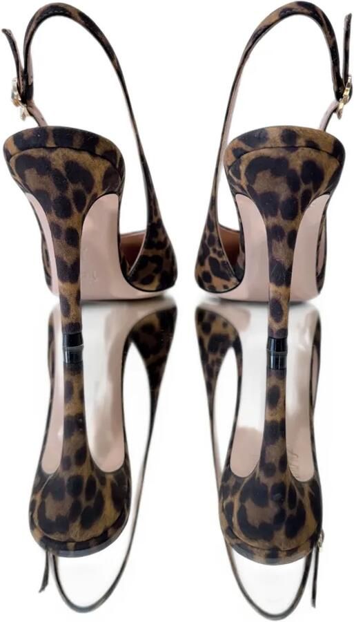 Gianvito Rossi Robbie Sling leopard-print pumps Bruin - Foto 3