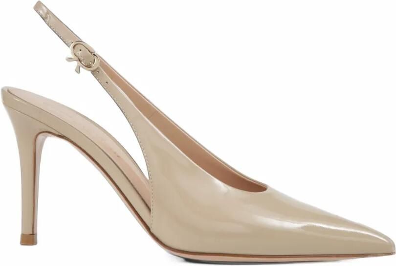 Gianvito Rossi Robbie Sling pointed-toe pumps Beige