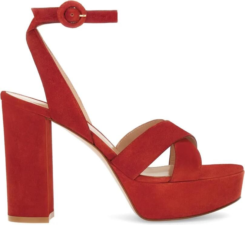 Gianvito Rossi Sabrina sandalen met gekruiste bandjes Rood