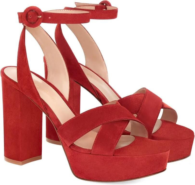 Gianvito Rossi Sabrina sandalen met gekruiste bandjes Rood - Foto 3