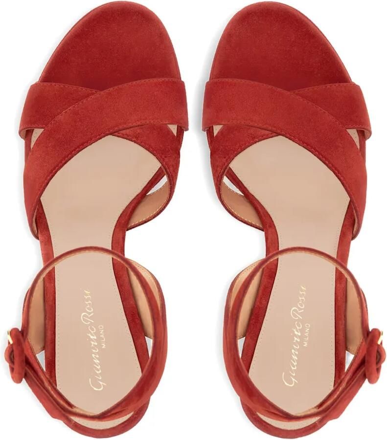 Gianvito Rossi Sabrina sandalen met gekruiste bandjes Rood - Foto 2