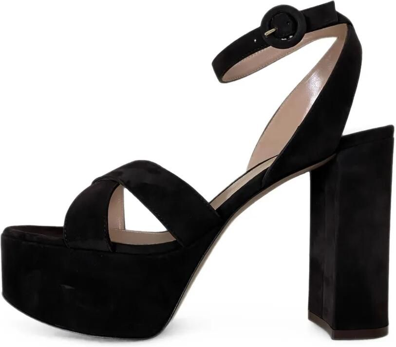 Gianvito Rossi Sabrina sandalen met plateau Zwart