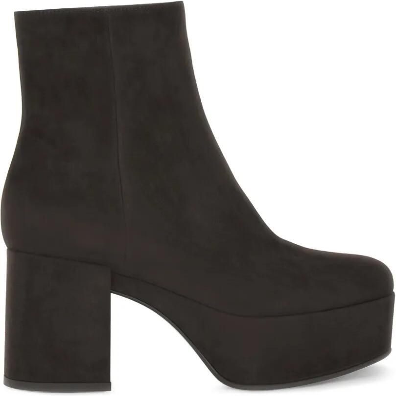 Gianvito Rossi Sally enkellaarzen met plateauzool Bruin