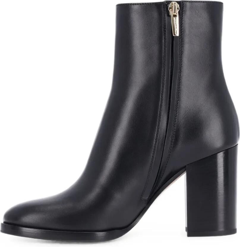 Gianvito Rossi Santiago leather block-heel ankle boots Zwart - Foto 3