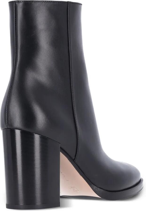 Gianvito Rossi Santiago leather block-heel ankle boots Zwart - Foto 5