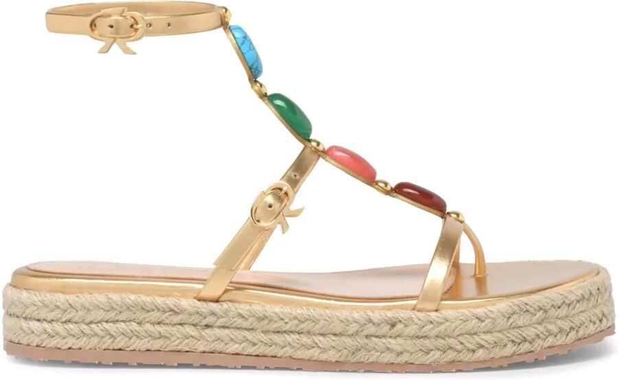 Gianvito Rossi Shanti Beach sandalen Goud
