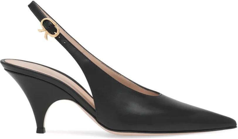 Gianvito Rossi Slingback pumps met puntige neus Zwart