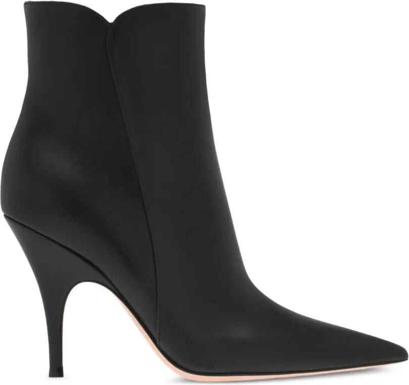 Gianvito Rossi Sofia enkellaarzen met puntige neus Zwart