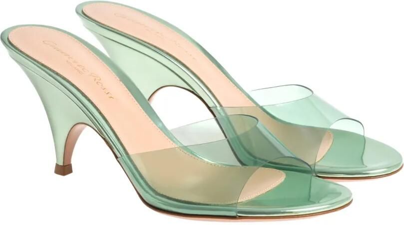Gianvito Rossi Sofia muiltjes met kegelhak Groen - Foto 4