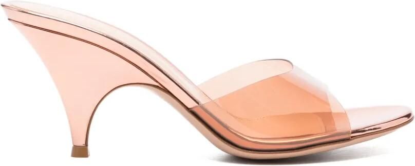 Gianvito Rossi Sofia muiltjes met metallic afwerking Rood