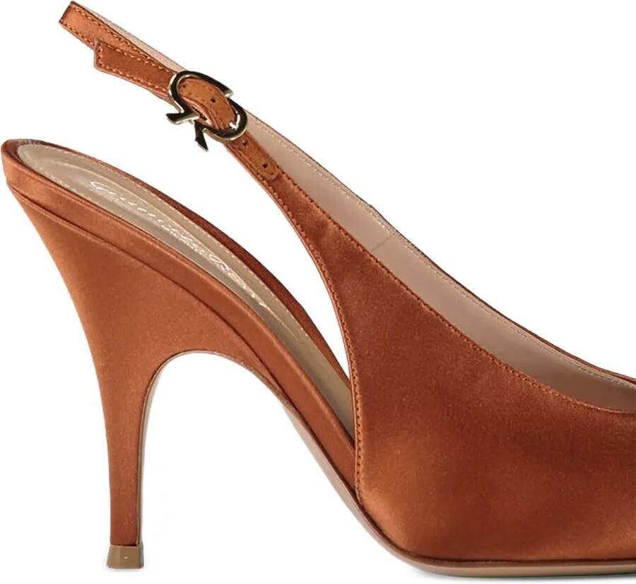 Gianvito Rossi Sofia slingback pumps Bruin - Foto 2