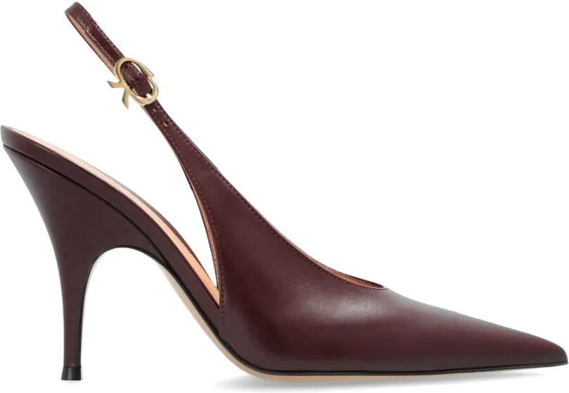 Gianvito Rossi Sofia slingback pumps met puntige neus Rood