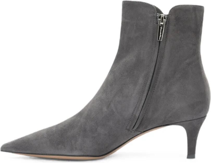 Gianvito Rossi Suède laarzen Grijs - Foto 5