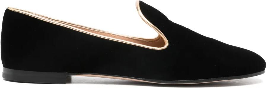 Gianvito Rossi Suède loafers Zwart