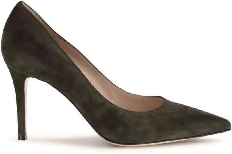 Gianvito Rossi suede pointed-toe pumps Groen - Foto 2