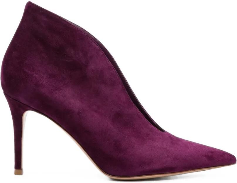 Gianvito Rossi Suède pumps Paars