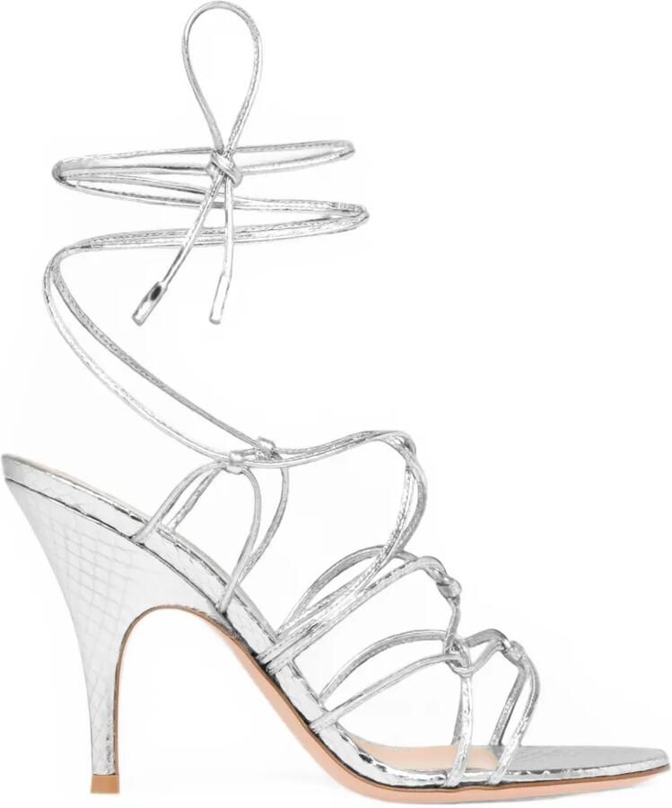 Gianvito Rossi Teti 95 sandalen Zilver
