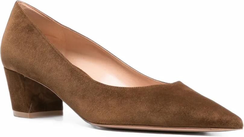 Gianvito Rossi Texas pointed-toe pumps Bruin - Foto 2