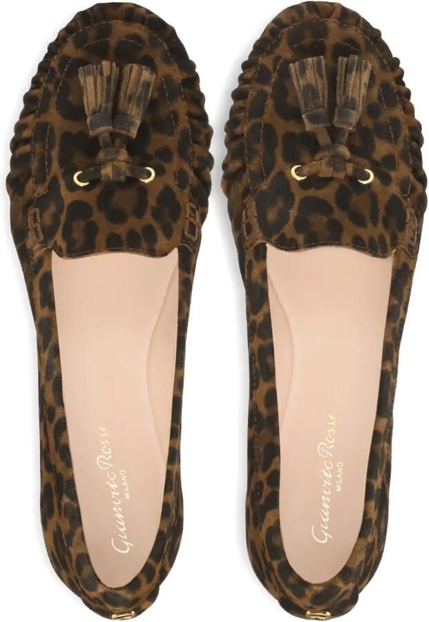 Gianvito Rossi THèA loafers met luipaardprint Bruin - Foto 2