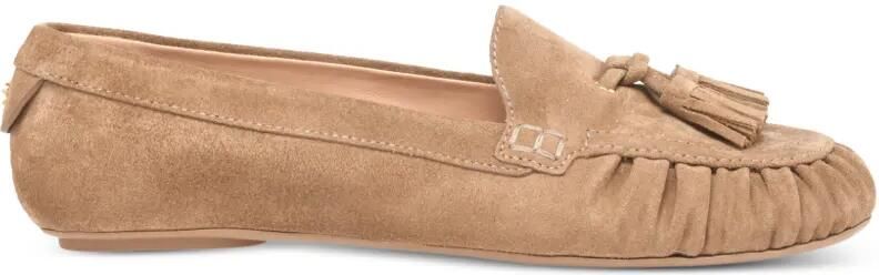 Gianvito Rossi THèA suède loafers met kwastjes Bruin