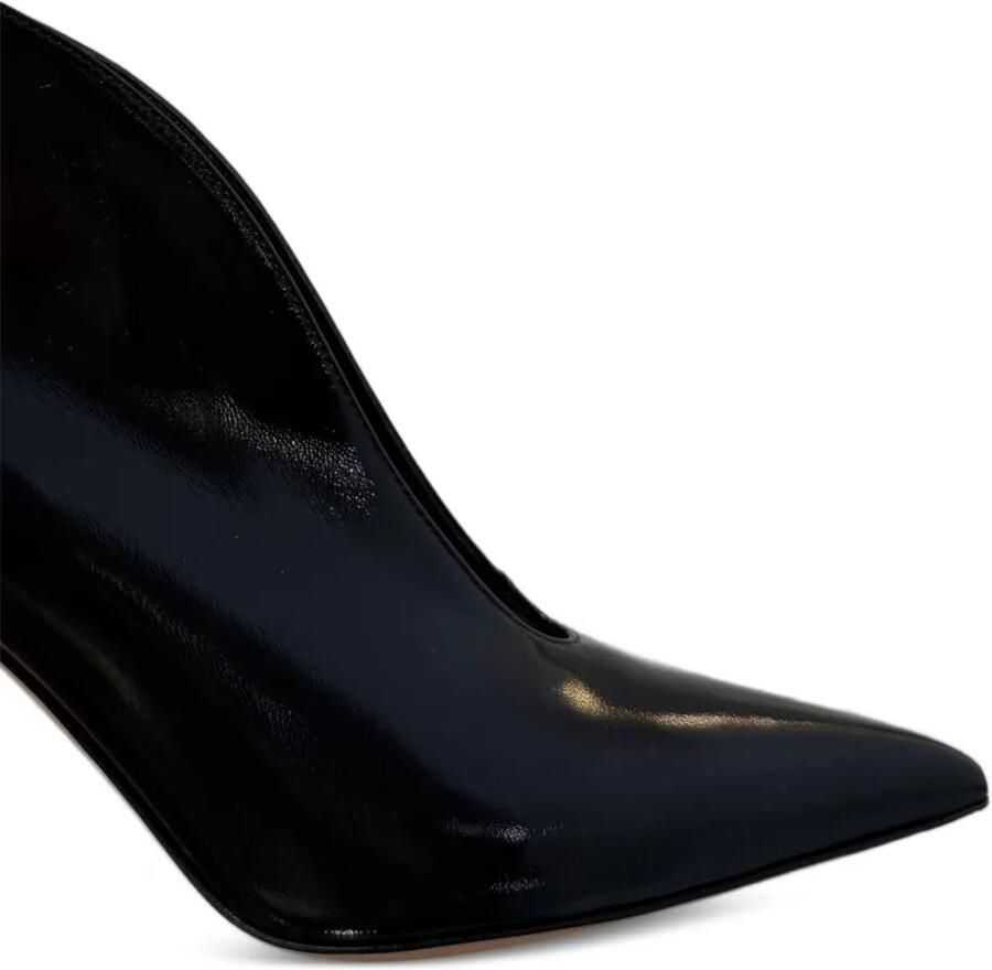Gianvito Rossi Vania lakleren enkellaarzen Zwart