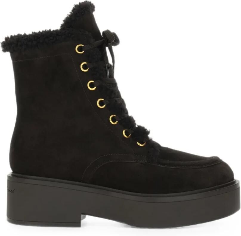 Gianvito Rossi Veterlaarzen met lammy afwerking Bruin