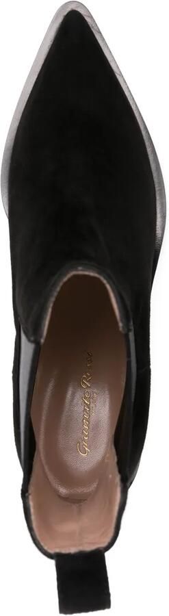 Gianvito Rossi Wylie 45 mm suède laarzen Zwart - Foto 3