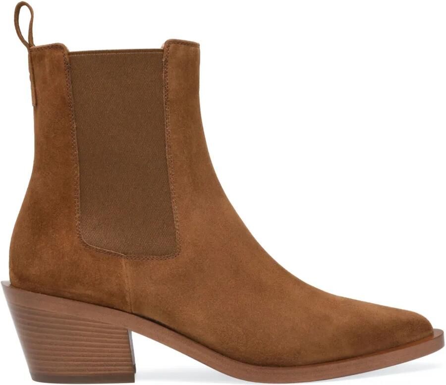 Gianvito Rossi Wylie 45 suède laarzen Bruin