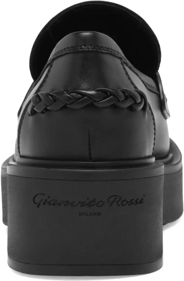 Gianvito Rossi Yuna loafers met gevlochten detail Zwart - Foto 3