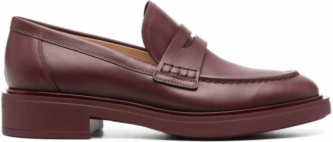 Gianvito Rossi Harris penny loafers Rood